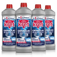 KRET Granulki do Udrożniania Rur Syfonów Rozpuszcza Włosy Tłuszcze 4x800g