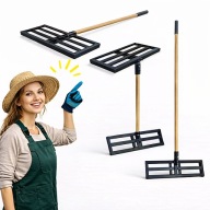 NIWELATOR TERENU RĘCZNY METALOWY MASYWNY MALOWANY PRODUKT POLSKI 60 X 30 CM