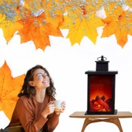 SMUKEE LAMPKA Z KOMINKIEM LED – STYLOWY KOMINEK Z EFEKTEM PŁOMIENIA