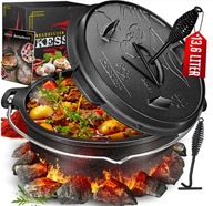 Patelnia grillowa KESSER 35 cm żeliwna M9