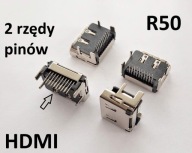 Gniazdo port HDMI do lutowania HDMI 19-pin (r50) 2 rzędy pinów