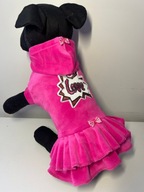 Słodka sukienka welurowa sukienka ubranko dla psa typu york XS