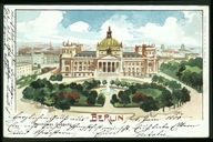 Berlin. Reichstags - Gebäude - Globus 1900 Litho