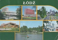 Pocztówka PRL Łódź mozaika 6 obrazów 63-Z-78