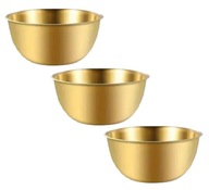 MISKA MISECZKA ZESTAW MISEK ZE STALI NIERDZEWNEJ ZŁOTE 3 SZT