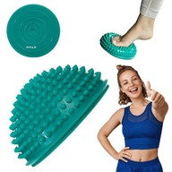 PÓŁKULA SENSORYCZNA Z KOLCAMI PIŁKA DO MASAŻU ĆWICZEŃ REHABILITACJI ZIELONA