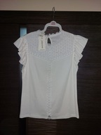 Kremowa ażurowa bluzka rozmiar M nowa z metką