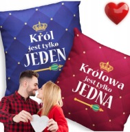 PODUSZKI DLA PAR NA WALENTYNKI – KOMPLET 2 SZTUK Z DWUSTRONNYM NADRUKIEM