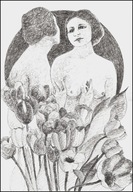 =Obraz=AKT =RYSUNEK=kobieta=Joanna MAŁOSZCZYK