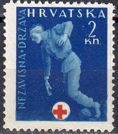 CHORWACJA - 1943 - Mi Z 2 - CZERWONY KRZYŻ xx