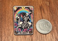 Pin przypinka Tarot Jeździec Śmiałość