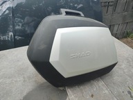 Lewy Kufer boczny Shad SH35 czarno-srebrne ŁADNY