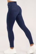 Jeansy skinny navy blue Gym Glamour L