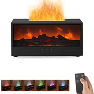 Dyfuzor Zapachowy Aromatoterapia do Olejków Nawilżacz Efekt Kominka 150ml