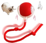 Interaktywna Piłka Elektryczna dla Kota USB Zabawka Automatyczna