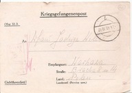 OFLAG XI A OSTERODE -list jeniecki -do WARSZAWA-obieg 1940 rok