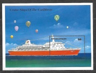 ANTIGUA & BARBUDA -statek wycieczkowy "Oceanic" 1989 ** Mi B-155 (055)