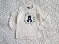 Tchibo bluzka biała z literką nowa roz 98-104