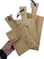 Deska do krojenia Zestaw desek serwowania bambus 3 szt