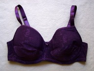 BIUSTONOSZ DAMSKI GŁADKI ŻAKARD FIOLET 90D OKAY