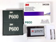 3M 34339 ELASTYCZNY P600 ARKUSZ ŚCIERNY 140 x 171