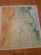 MAPA POLSKI FIZYCZNA 1992