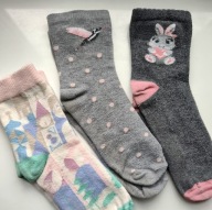 Skarpetki dziewczęce 28 29 30 paczka zestaw stan dobry (308)
