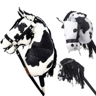 HOBBY HORSE GŁOWA KONIA NA KIJU PLUSZOWY KONIK ŁACIATY ODGŁOSY KONIA