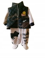 KOMPLET PAJACYK + KAMIZELKA ROZM. 6 M