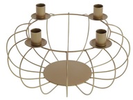 Metalowy złoty świecznik na 4 świece adwentowy jak Home&You