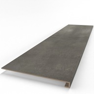 Stopnica gresowa schodowa gładka z kapinosem, szara betonowa 120x30