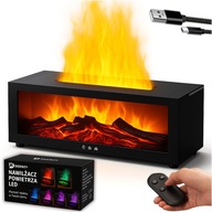 Nawilżacz powietrza z efektem kominka LED