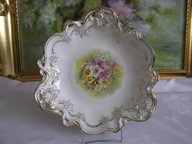 STARY ŚLĄSK _ CARL TIELSCH _ PIĘKNA PATERA _ ręcznie malowana _ 1890 rok.