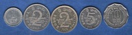 SRI LANKA 5 szt monet 1;2; 2; 5;10 Rupii