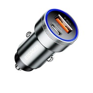 Ładowarka Samochodowa 2 Porty USB-A i USB-C 54W Essager Czarna do Auta A/C