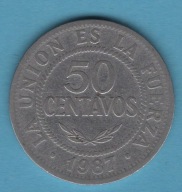 (1BL10) Boliwia 50 centavo, 1987
