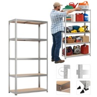 REGAŁ MAGAZYNOWY METALOWY 750KG 180x90x49CM DO MAGAZYNU PIWNICY GARAŻU