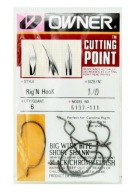 Offsetowe Japońskie haki haczyki OWNER 5140-121 Rig'N HooK przynęta roz 2