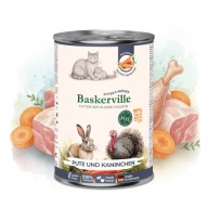 Baskerville Prebio Indyk z królikiem – dla kociąt i kotek karmiących 400g