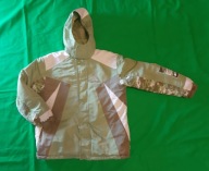 Ocieplana, zielono-szaro-kremowa kurtka Tom Tiro