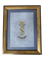 Obraz haftowany "Herb Skawiny" Halina Dulemba