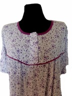 Koszula nocna DUŻA KRÓTKI rękaw 100% BAWEŁNA r. XL