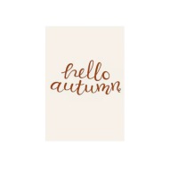 Plakat „Hello Autumn” – Sezonowy Plakat Dekoracyjny