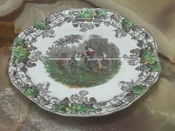 SPODE COPELAND BYRON SCENKA DZIELONY ZIELONY TALERZ