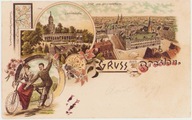 WROCŁAW- Gruss aus Breslau- 1897!!! ~Rower tandem