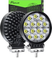 Fxlpower 2 sztuki reflektorów roboczych LED 28 W, 12-24 V, IP67