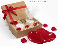 BOX PREZENTOWY NA WALENTYNKI DLA NIEJ ŚWIECE SERCA dziewczyny
