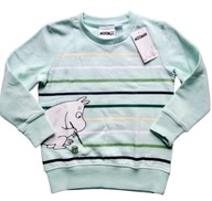 Muminki miętowa bluza dziecięca ciepła rozm 122-128 cm
