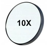 lusterko kieszonkowe kosmetyczne silnie powiększające 10x z przyssawkami