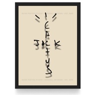Plakat CactusJack Travis Scott (Czarna/Biała Ramka)